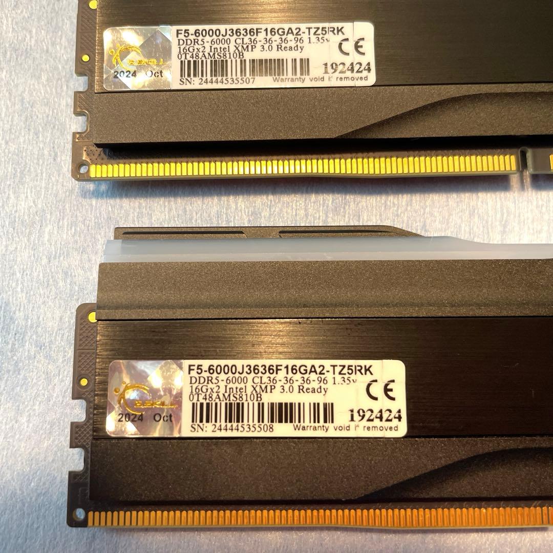 G.Skill Trident Z5 RGBシリーズ メモリ32GB DDR5