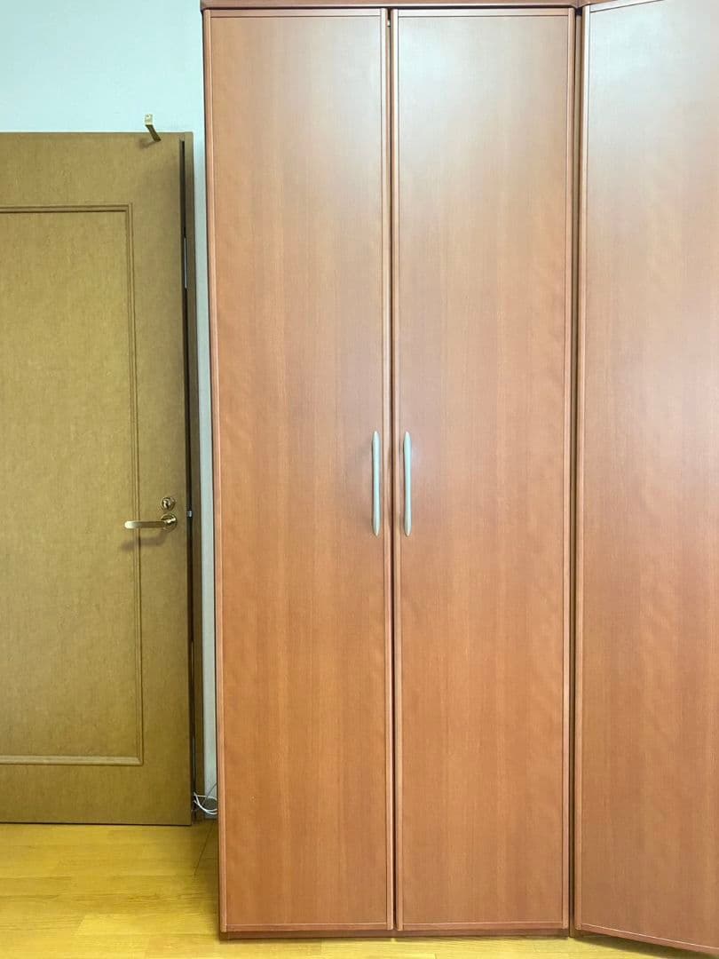 洋服タンス　ミラー付き　天然木　洋タンス　箪笥　二段