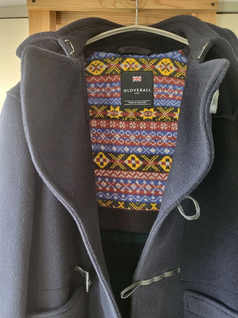 【美品】Gloverall BYRON ダッフルコート M ネイビー　英国製