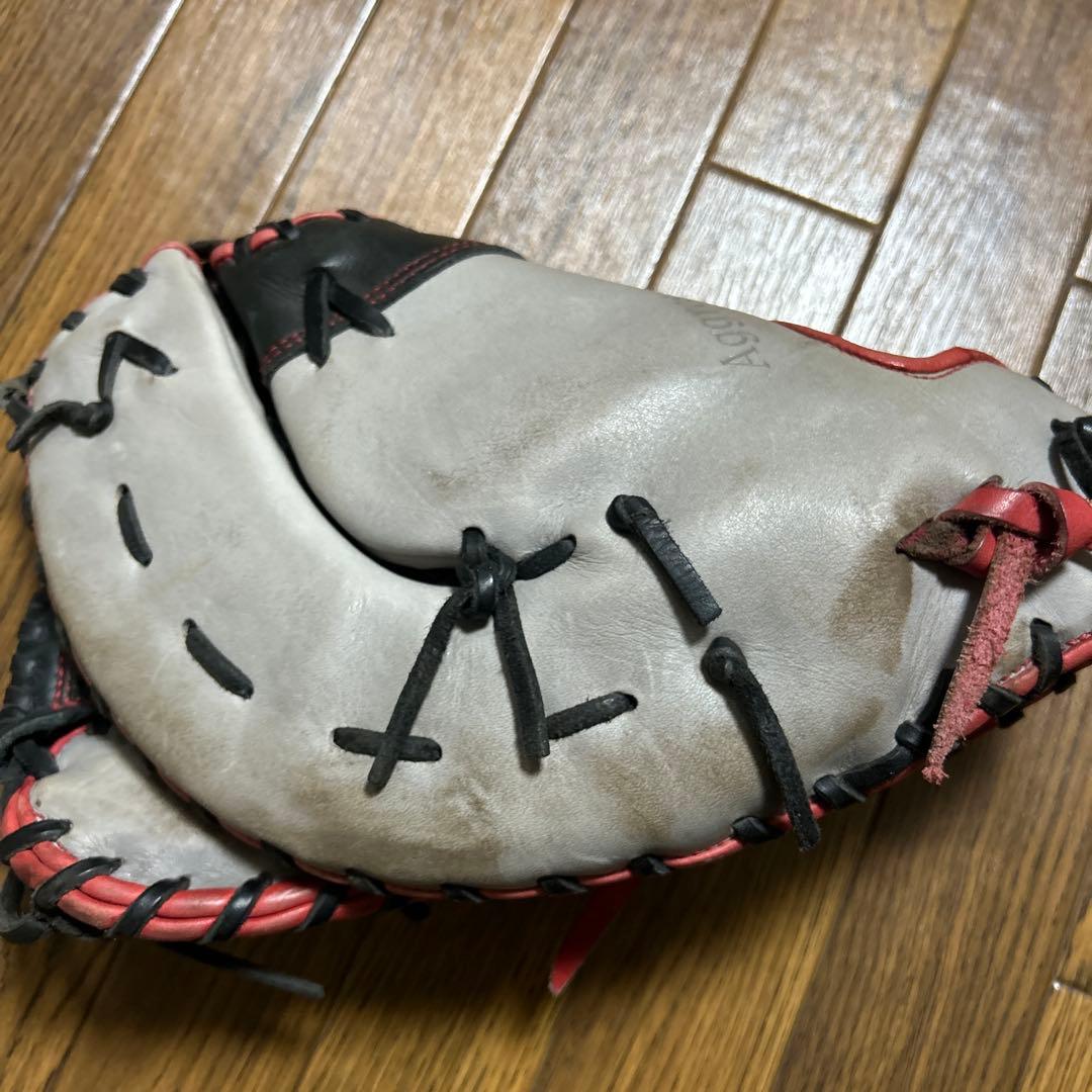 Impressive 軟式野球用グローブ グレー/黒/赤