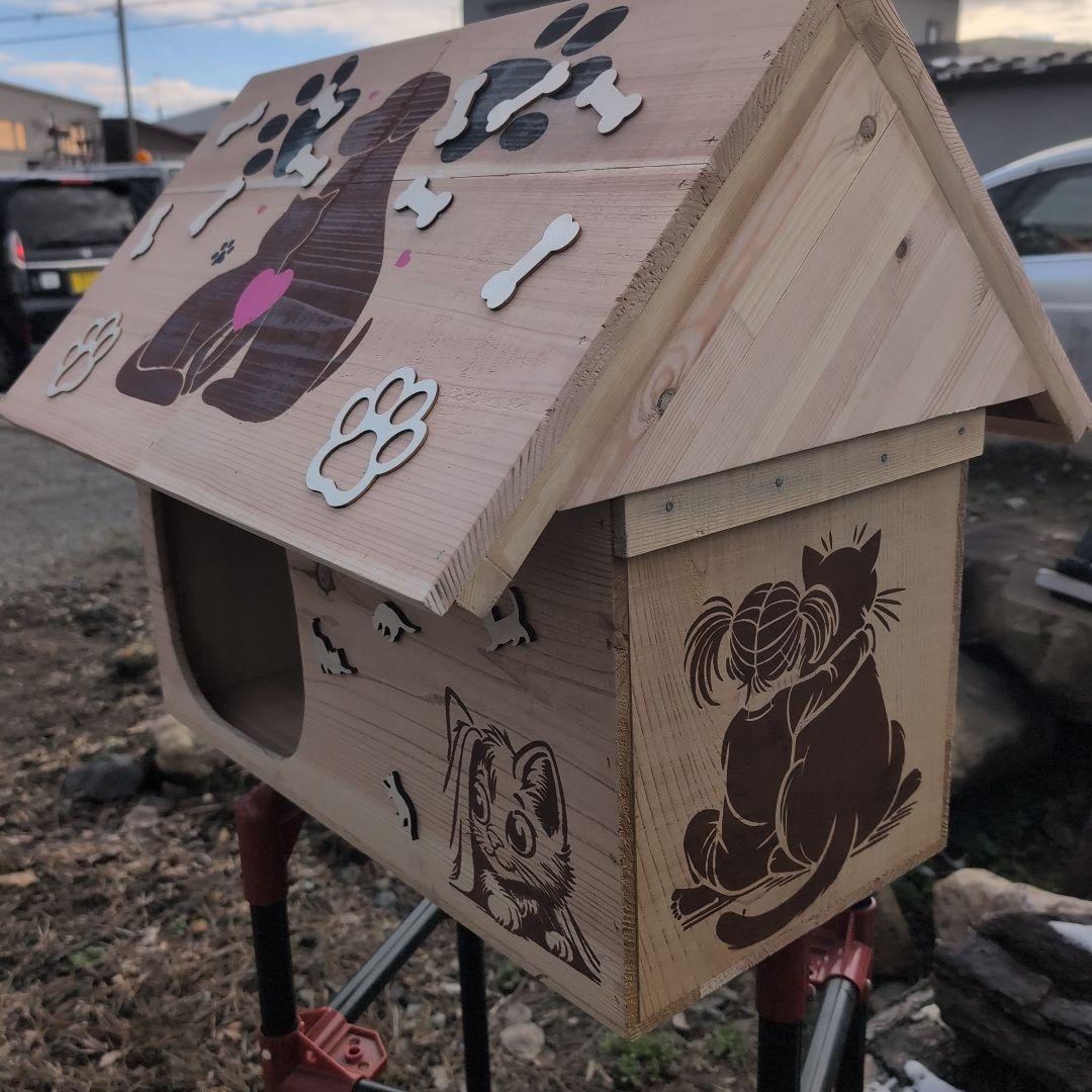 激安　りんご箱　愛猫愛犬ハウス　杉材　天然素材　１点物