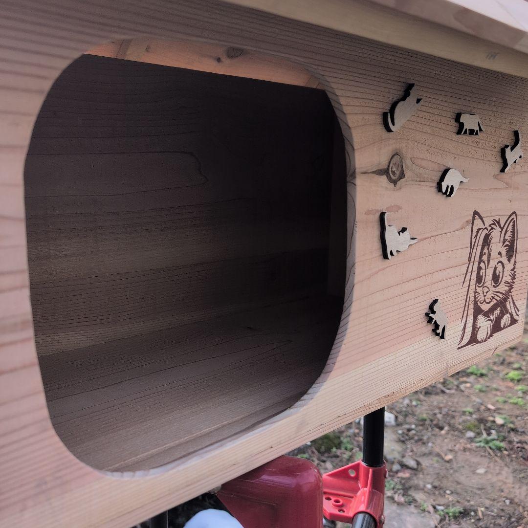 激安　りんご箱　愛猫愛犬ハウス　杉材　天然素材　１点物