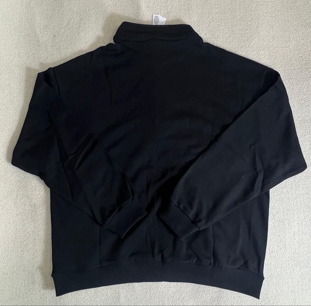 alo ジップスエット（裏起毛なし）ブラック