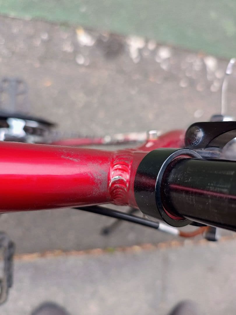 FUJIフジ クロスバイク Sparrowスパロウ　レッド　アルミフレーム