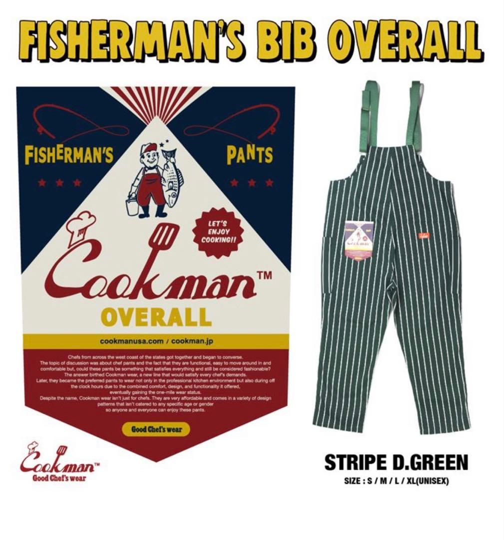 パンツ Fisherman's Bib Overall Stripe DarkGreen
