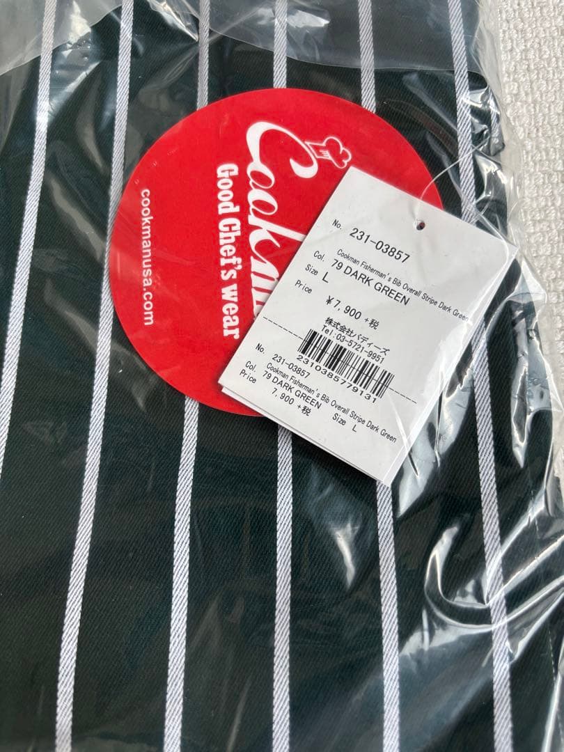 パンツ Fisherman's Bib Overall Stripe DarkGreen