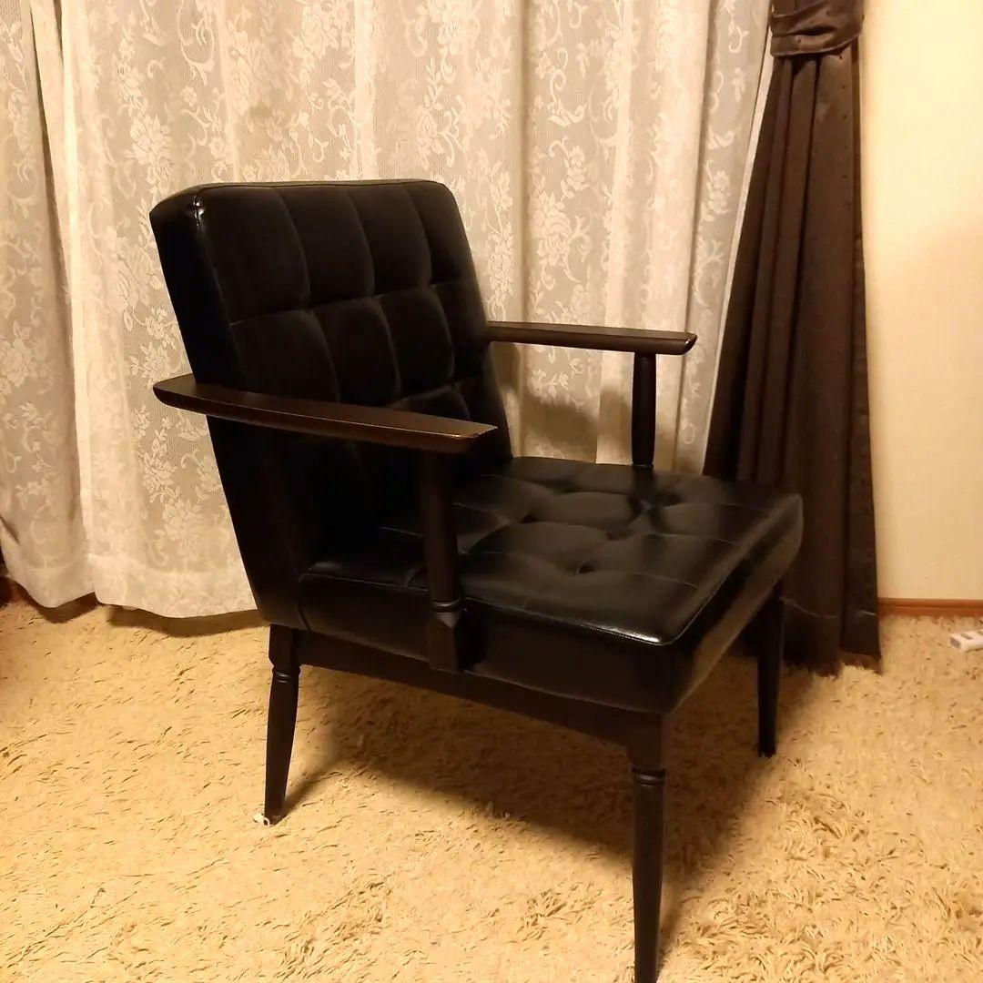 カリモク風　　ソファー　ブラック