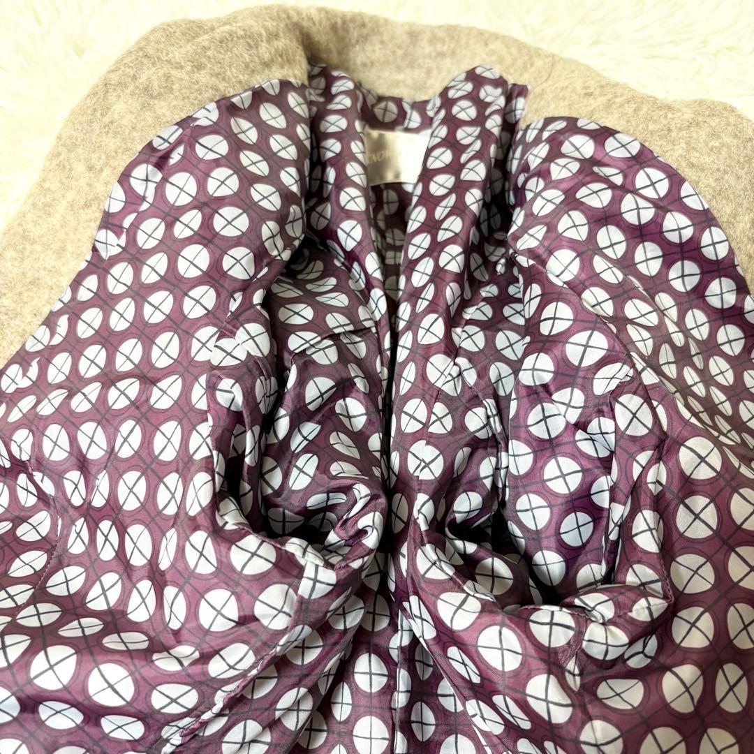 アズノゥアズオオラカ ウールコート グレージュ 大きいサイズ 17号