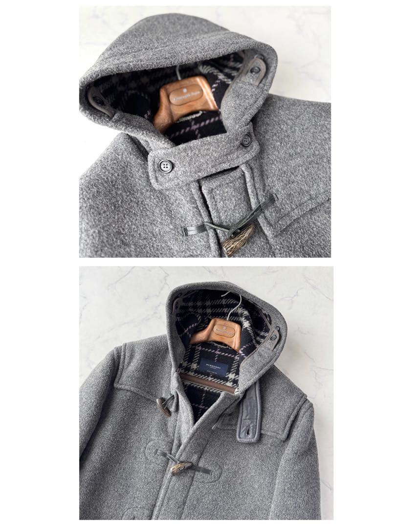 BURBERRY バーバリー ダッフル コート グレー 46 ＝ 日本人 M〜L