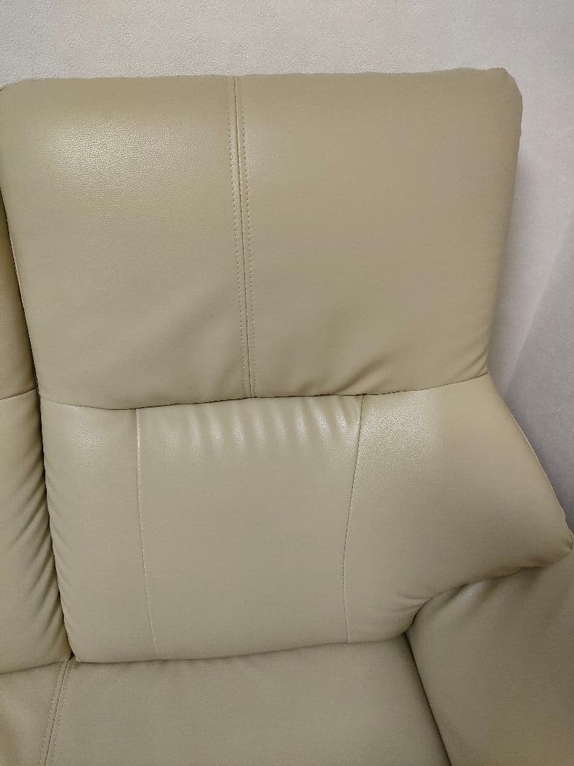 【超美品】ハイバックソファ 合成皮革 2人掛けソファ　傷・汚れに強い合成皮革