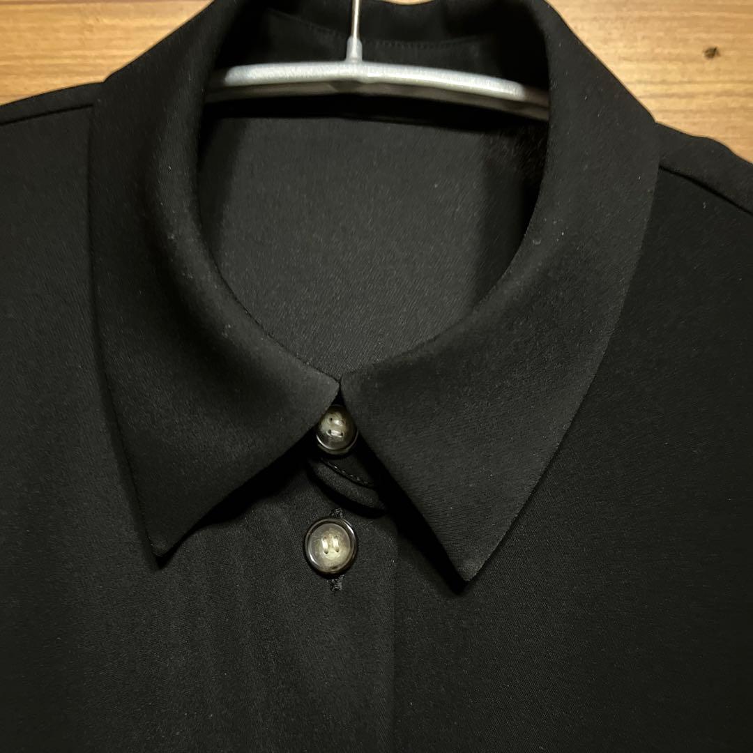 最終値下げ　2025SS ENFOLD ドレープヘムシャツ ブラック　サイズ38