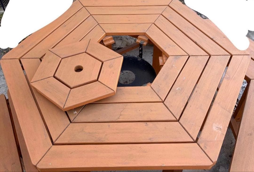 山善 YAMAZEN ガーデンテーブルBBQ仕様