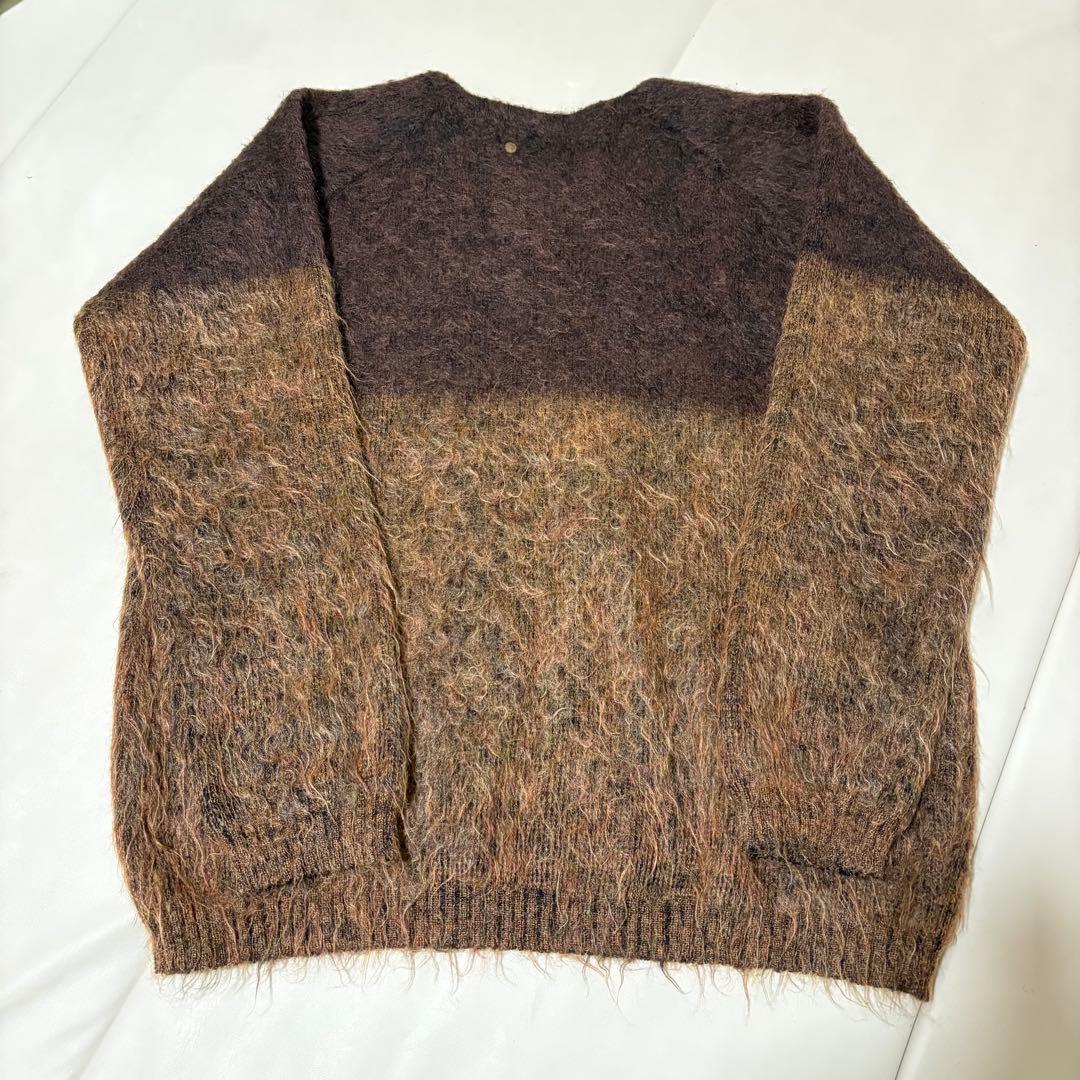 ANACHRONORM モヘア混 シャギーニット バイカラー 日本製