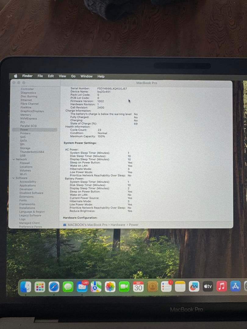 超美品.充放電23回.MacBook Pro M1 8G/512G 2020