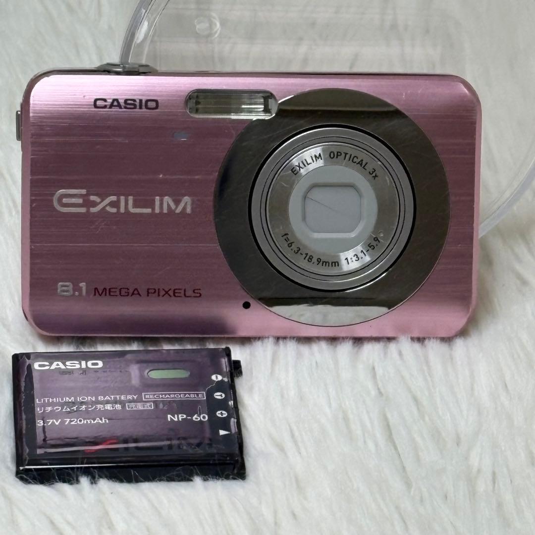 CASIO カメラ　エクシリム　EX-Z80 ピンク　コンデジ　動作品　訳あり
