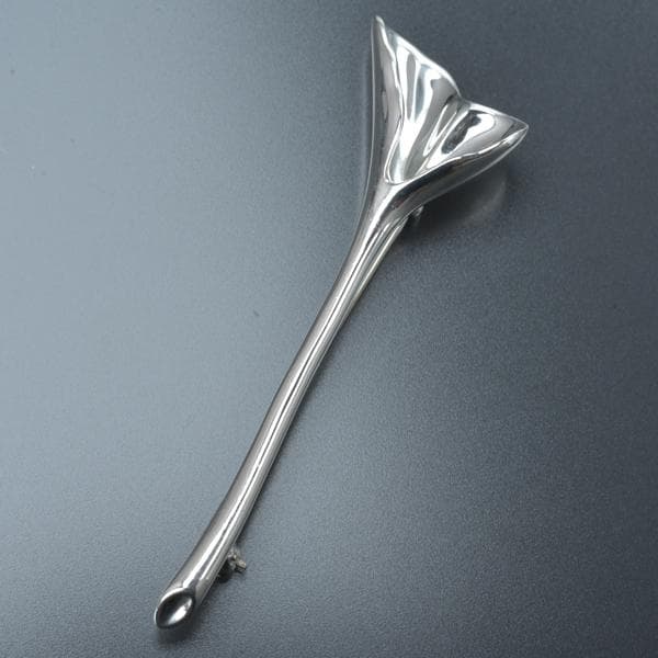 新品仕上げ◇ティファニー イチョウ ブローチ SV925 シルバー 磨き済 銀杏