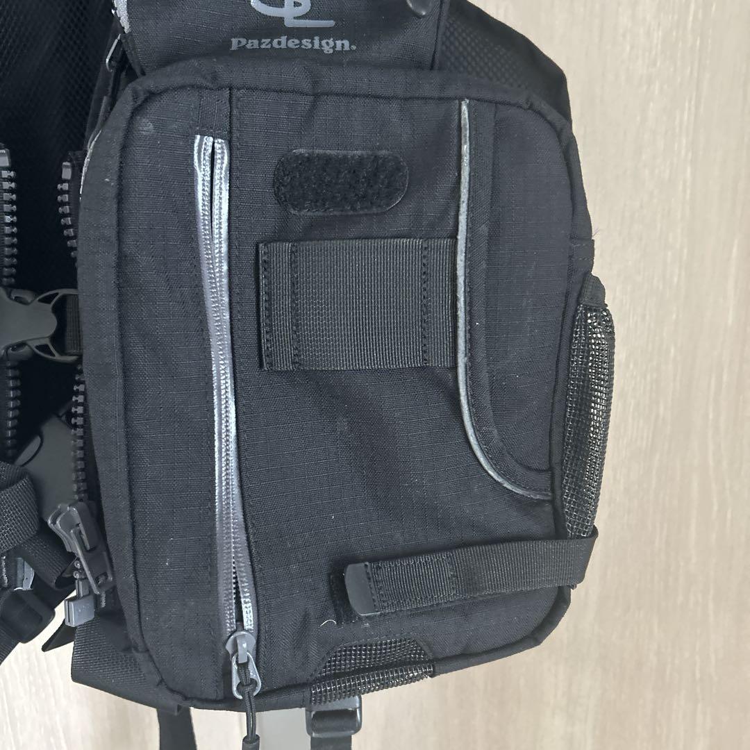 パズデザイン ライフジャケット ゲームベスト ブラック