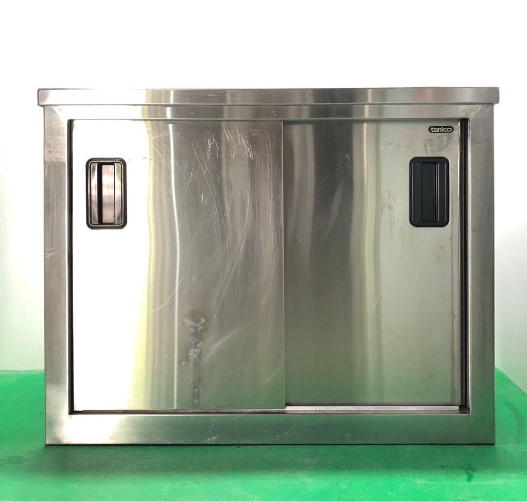 ☆地域限定送料無料☆工場整備品　吊り戸棚　幅900 ステンレス