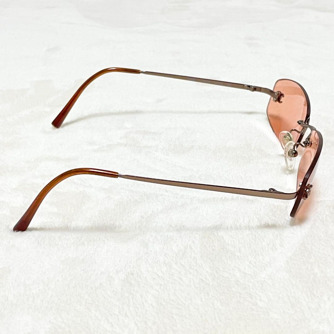 美品 CHANEL シャネル サングラス リムレス ココマーク 希少モデル