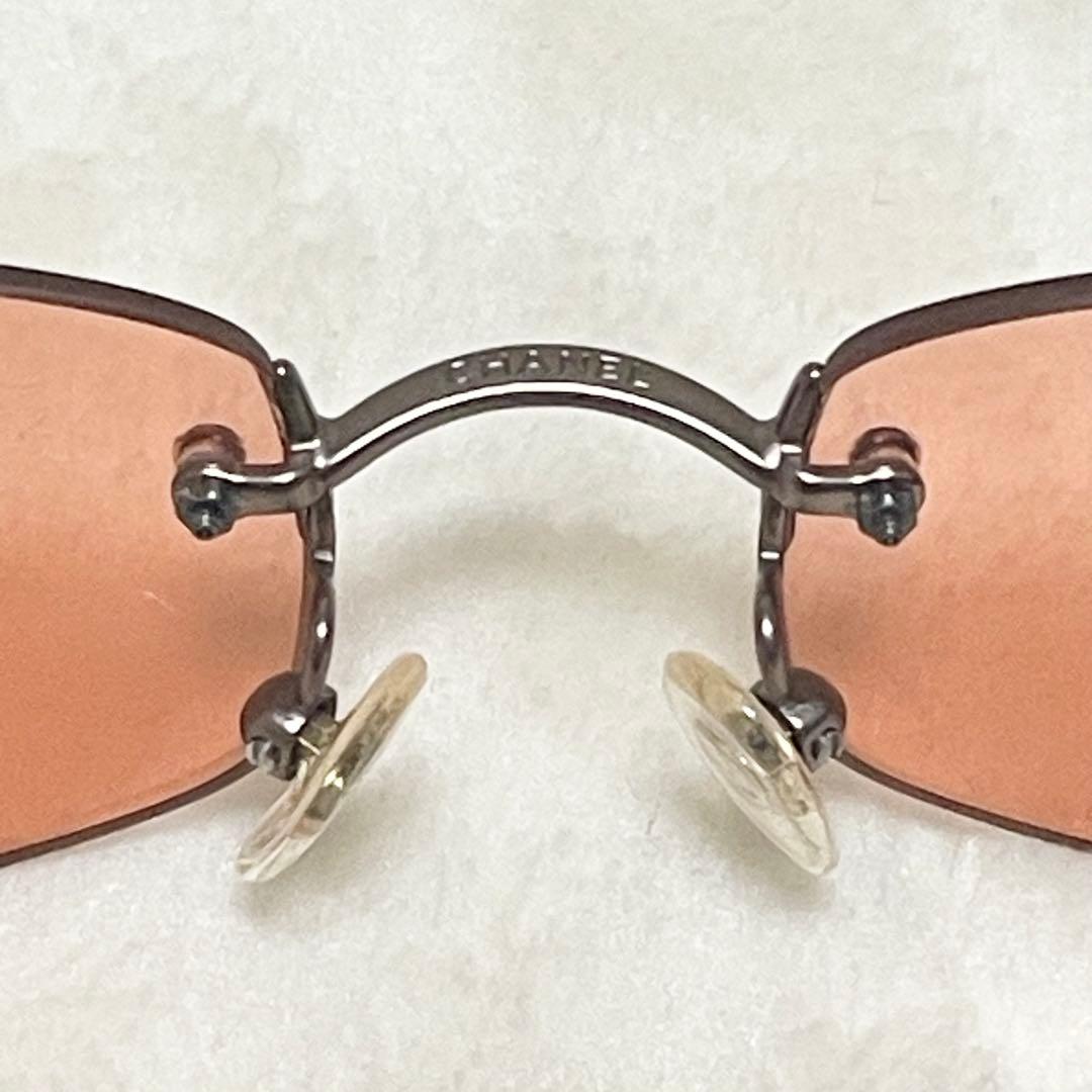 美品 CHANEL シャネル サングラス リムレス ココマーク 希少モデル