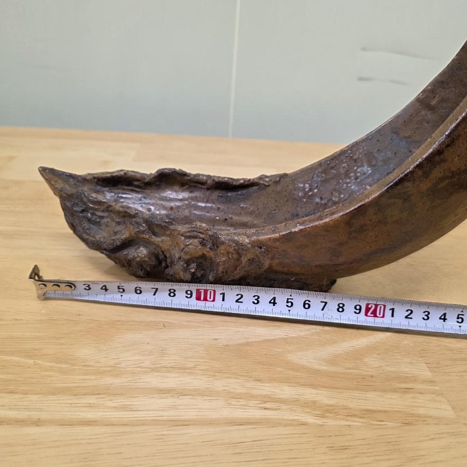 花瓶 船の形状 置物 半月形