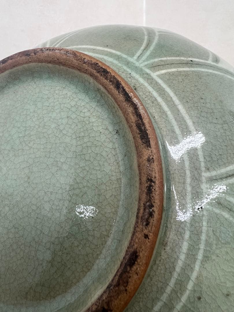 朝鮮李朝高麗天球瓶　古美術　唐物コレクション韓国骨董　アンティーク江戸　青磁