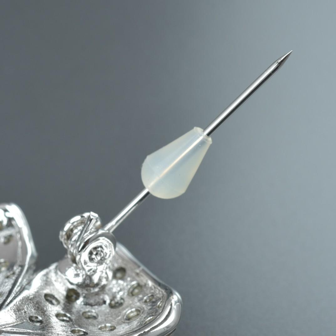 新品 FOXEY ブローチ フラワー ゴールド ラインストーン シルバー 花