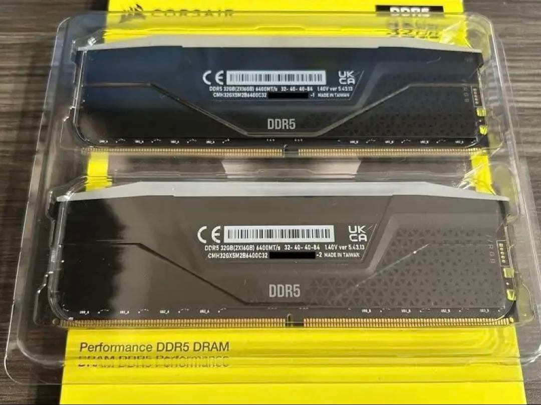 CORSAIR DDR5 VENGEANCE RGB 32GB 16GB×2枚