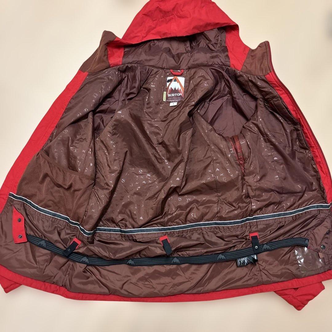 BURTON レッド フード付きジャケット L