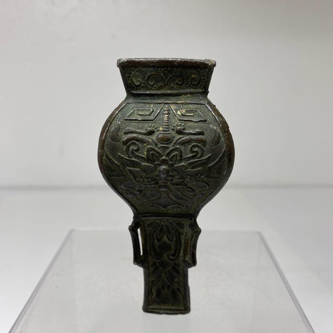 専用　慶山堂　銅製　花瓶　147g タルカニ　東さ7-1124②