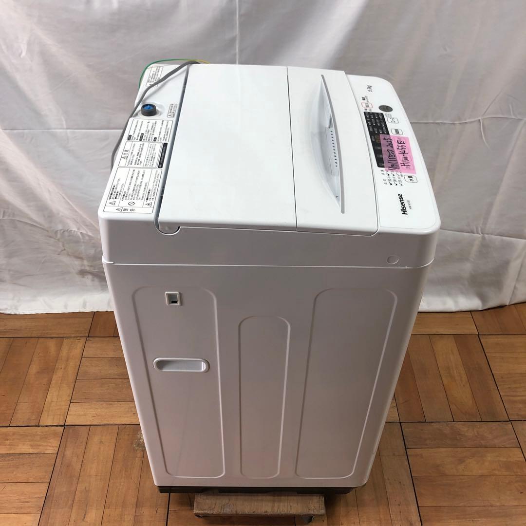 『極美品』ハイセンス　全自動洗濯機　2025年製　HW-K55E　ホワイト　K