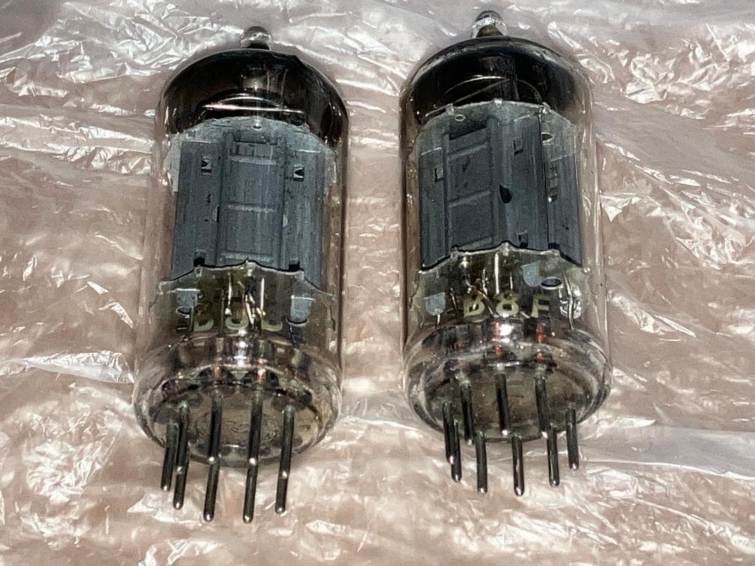 真空管 ムラード 2本セット ECC82 12AU7 ロングリブプレート新品？