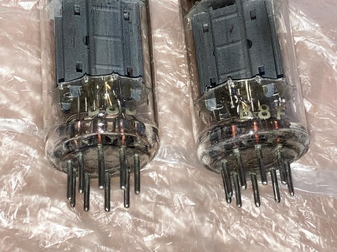 真空管 ムラード 2本セット ECC82 12AU7 ロングリブプレート新品？