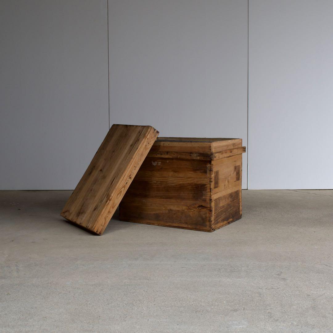 茶箱　レトロ　アルミケース