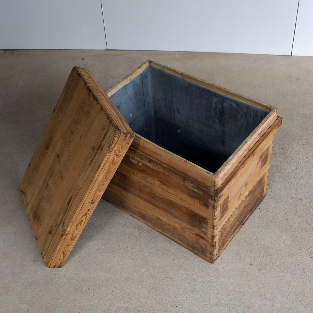 茶箱　レトロ　アルミケース