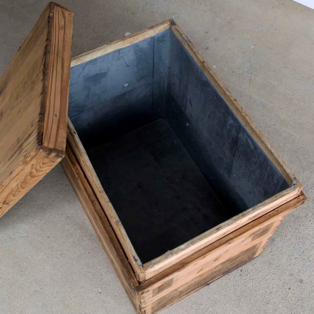 茶箱　レトロ　アルミケース