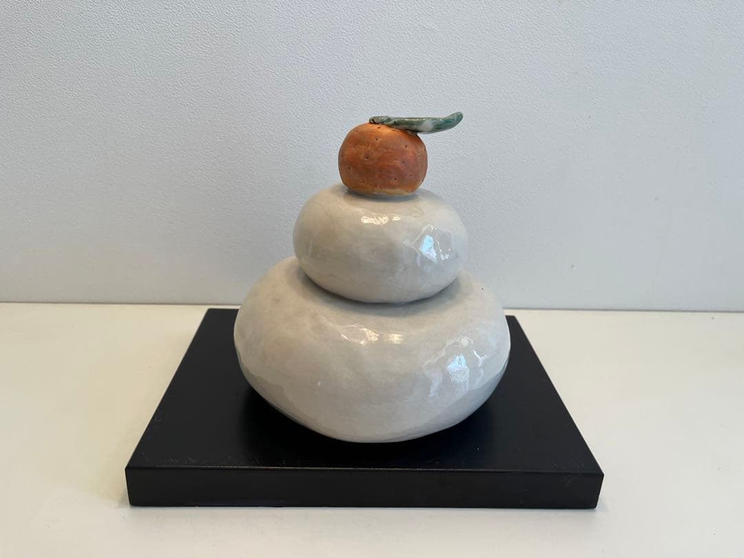 希少　陶器　お正月　お供え餅　オブジェ　インテリア置物