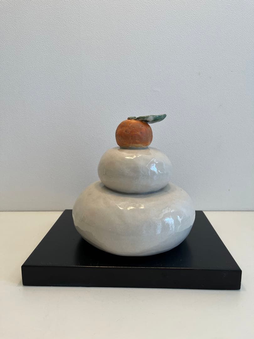 希少　陶器　お正月　お供え餅　オブジェ　インテリア置物