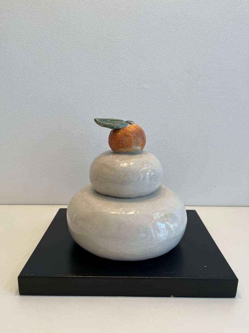 希少　陶器　お正月　お供え餅　オブジェ　インテリア置物