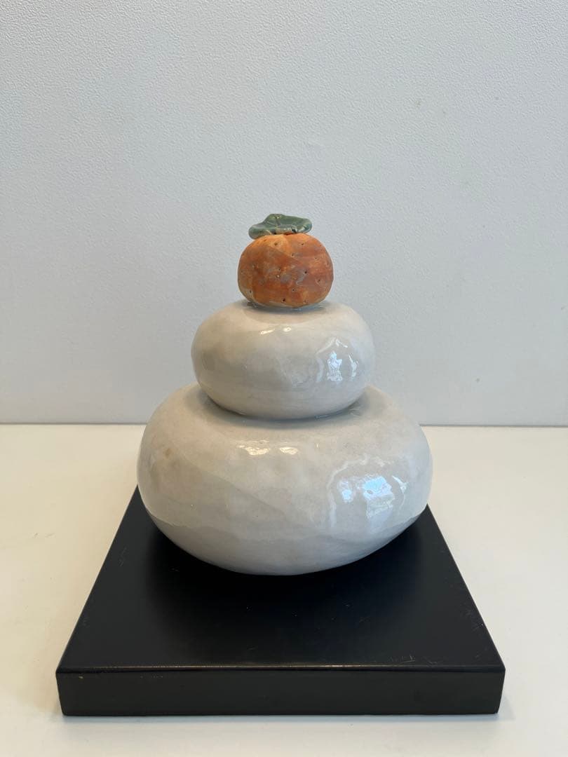 希少　陶器　お正月　お供え餅　オブジェ　インテリア置物