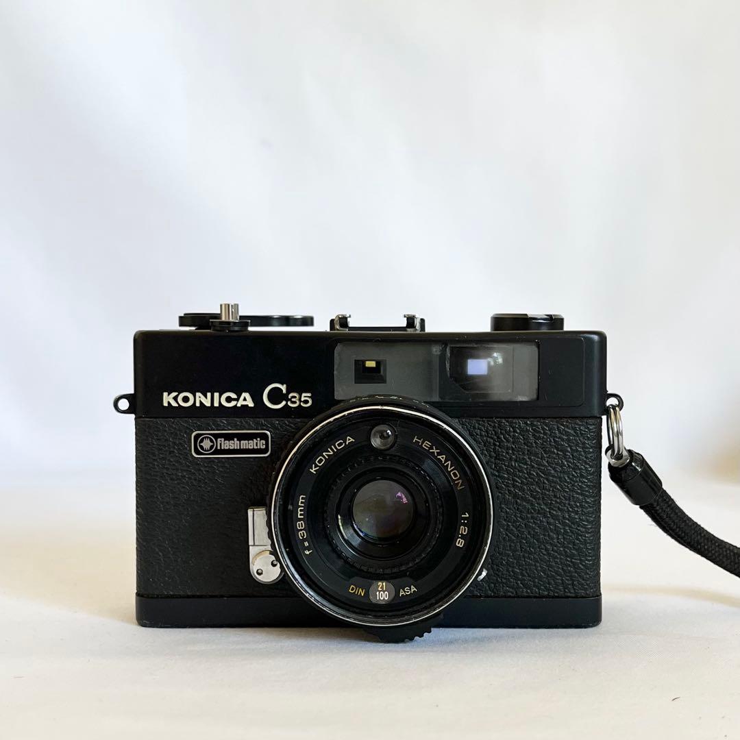 【完動品】Konica C35 Flash matic ブラック 動作確認済
