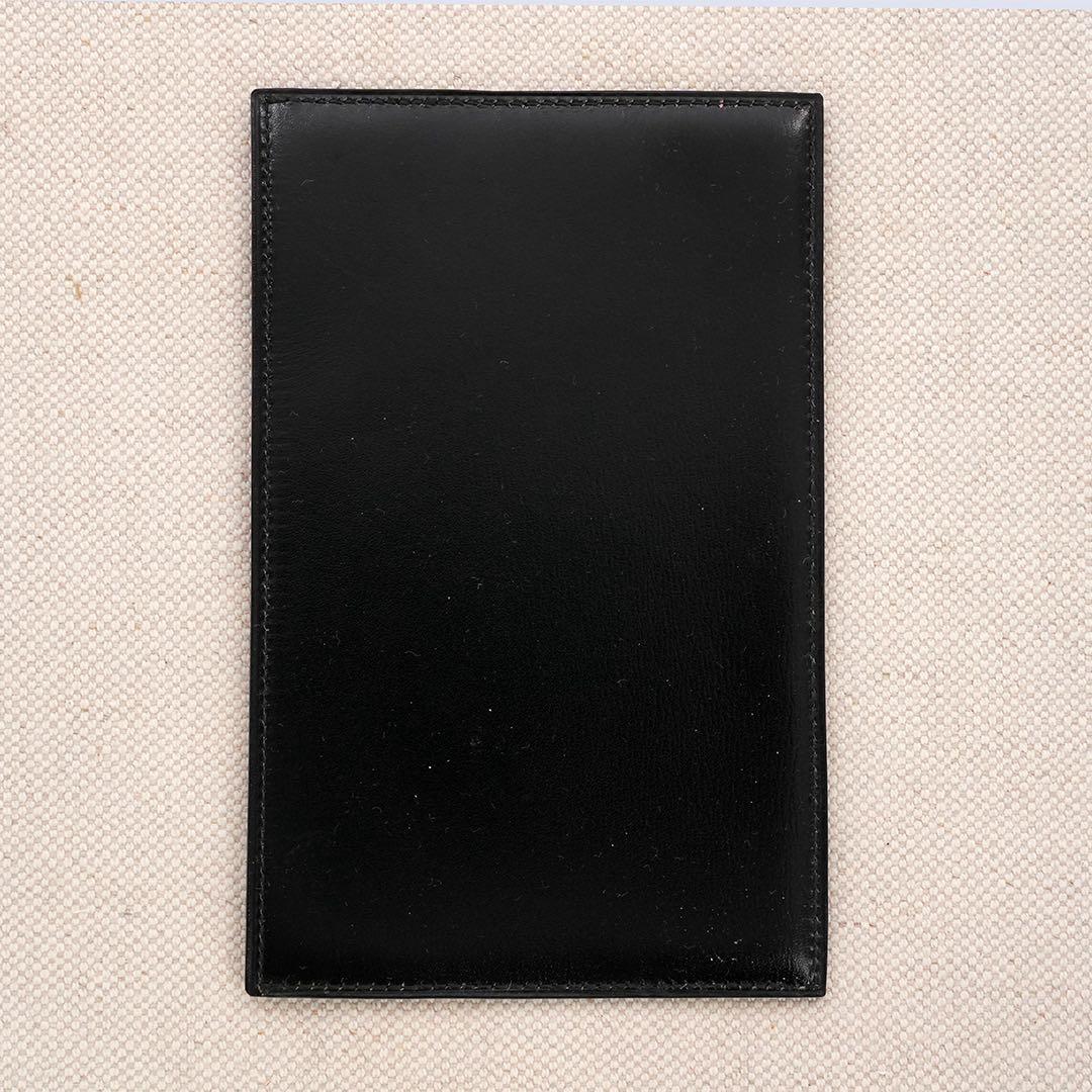 HERMES メモパッド　黒 レザー