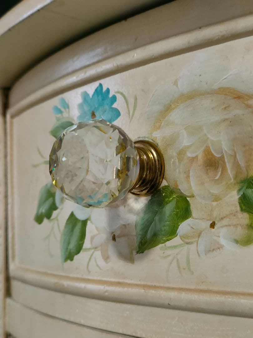 アンティーク ローズ チェスト 電話台 猫脚 家具