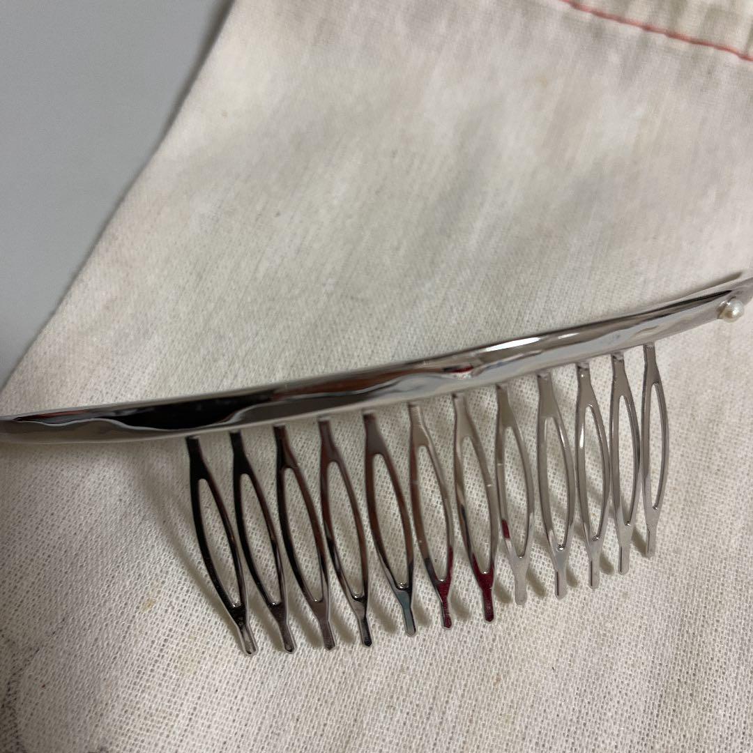 シルバー　パール付き　完売品　プリュイ　pluie