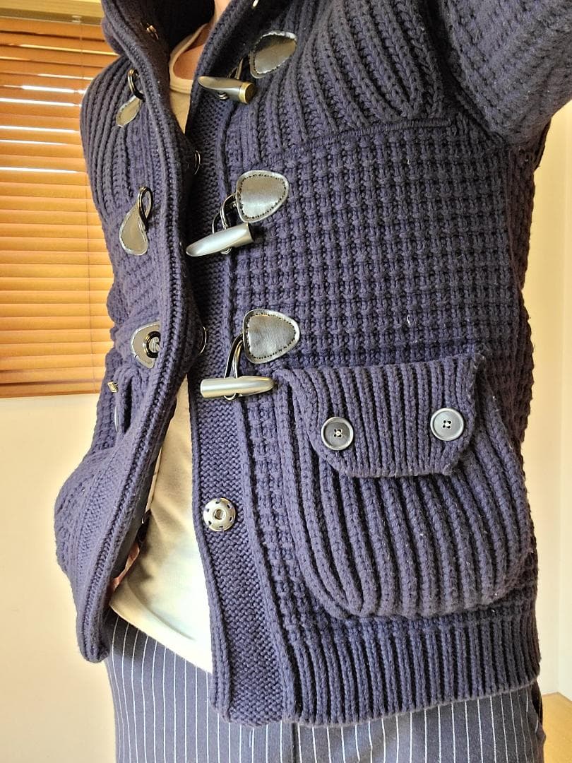 Bark バーク　ダッフルコートネイビー　ショート丈　XS 希少　再値下げ