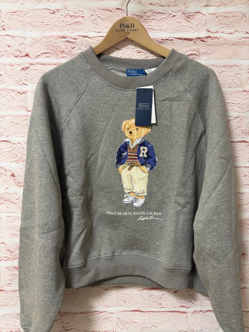 Polo ベア オーバーサイズ フリース クルーネック 可愛いベアトレーナー