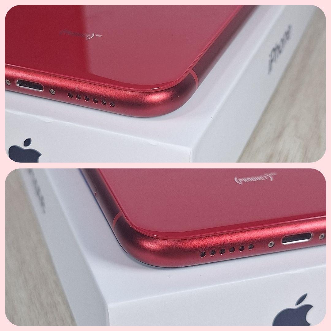 iPhone 11 128GB レッド SIMフリー バッテリー新品100%