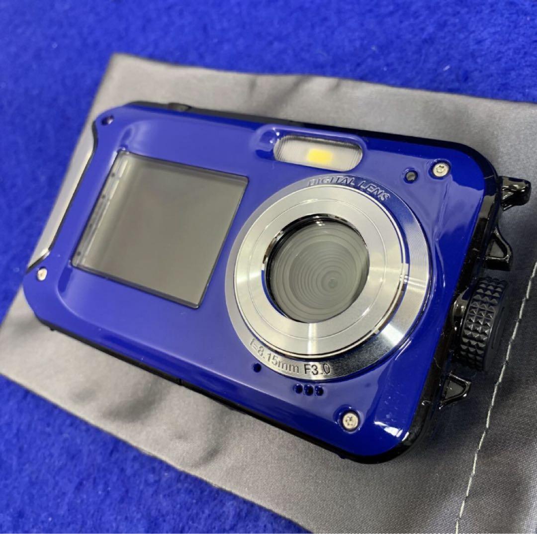 防水 防塵 デジタルカメラ ベルソス VS-N004SY(A) 2画面 水深3m