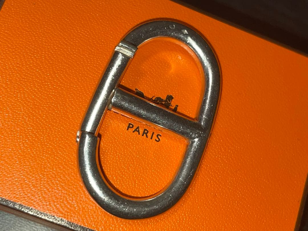 エルメス ヴィンテージ シェーヌダンクル カラビナ キーリング