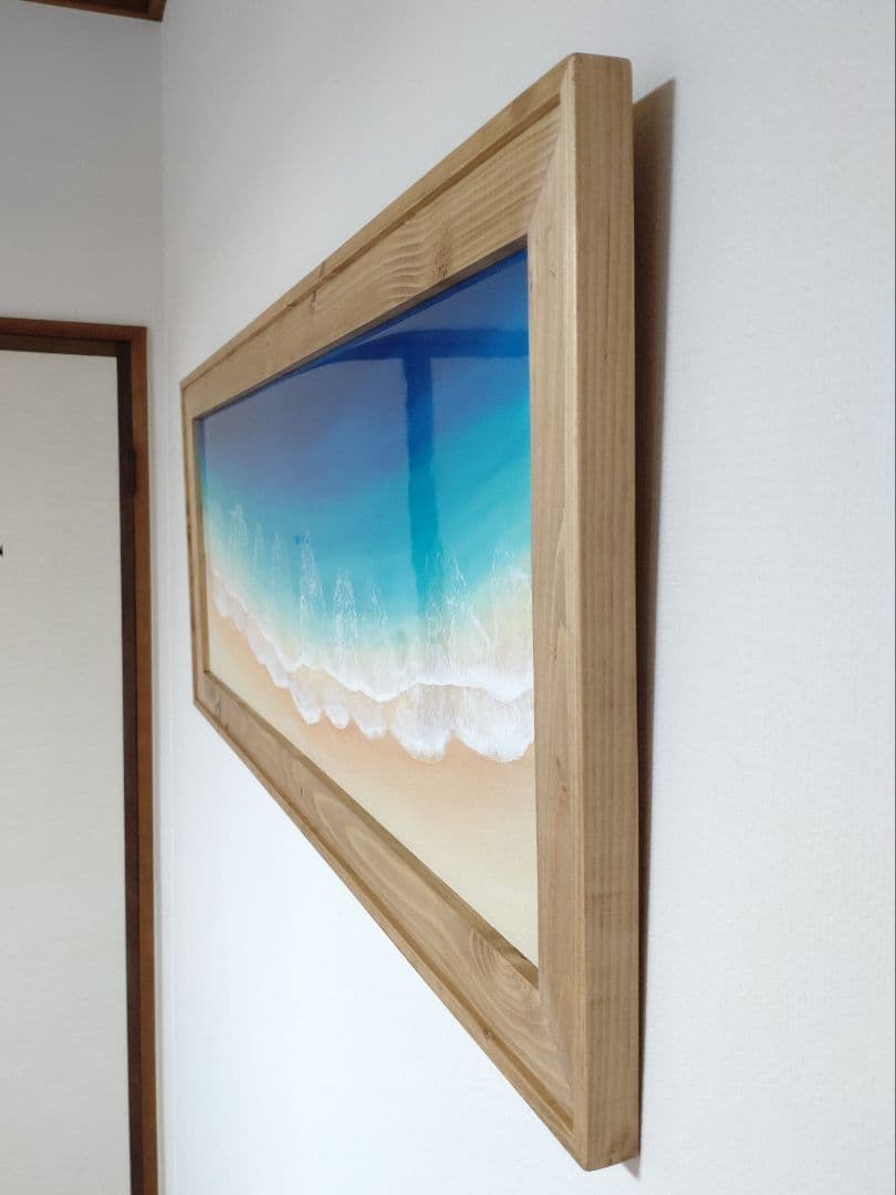 レジンアート(OkinawaBlue・Frametype・1000×400・1)